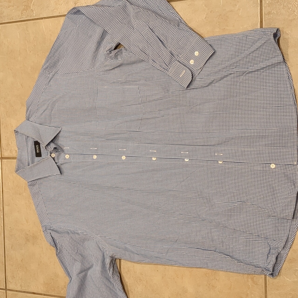 Boss Hugo Boss Blue Dress Shirt Size 42